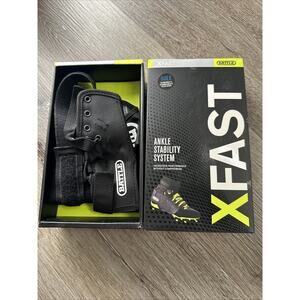 BATTLE SPORTS SCIENCE XFAST OVER THE CLEAT ANKLE SUPPORT SYSTEM SMALL, BLACK